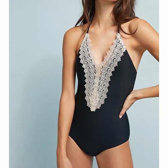 Anthropologie Other - New Anthropologie Seafolly Lace Front Maillot XL